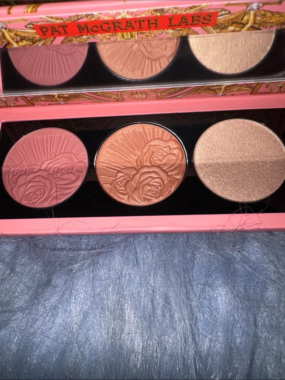 Pat McGrath Labs Divine Blush + Glow Trio Galactic Sun Blush & Highlighter New!!